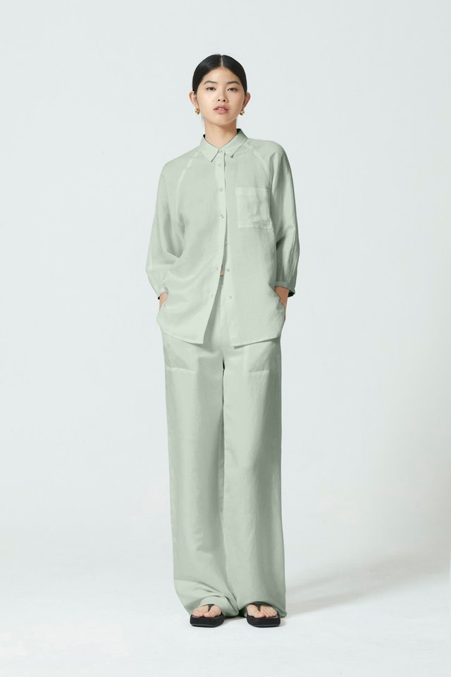 BOXY LINEN SHIRT 