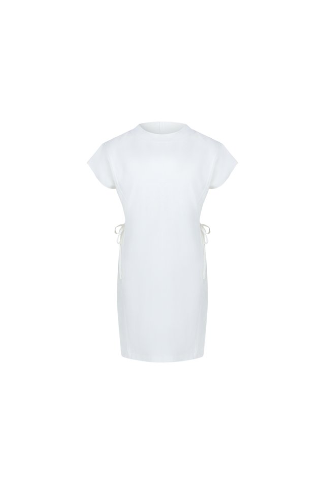 TIE-DETAIL MINI DRESS
