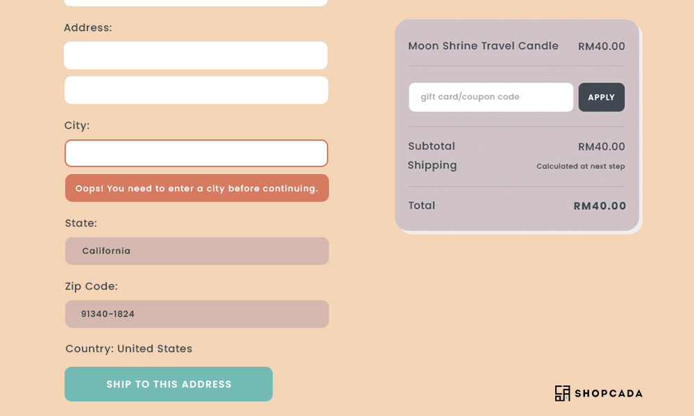 singapore sales (checkout page), sales singapore (checkout flow)