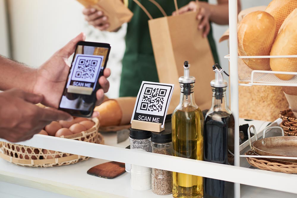 scan qr code (retain customer)
