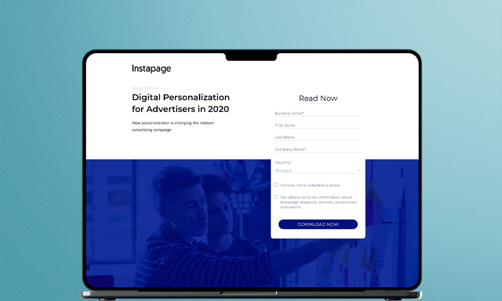 landing page (landing pages with forms) , landing page website (conversational landing pages)