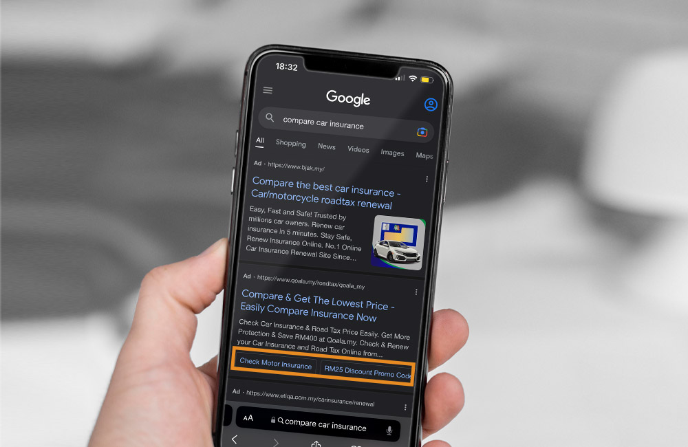 mobile marketing (click-to-call mobile ad extension) , mobile marketing examples (phone call)