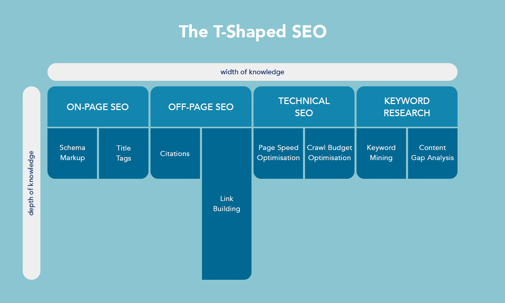 seo expert (T-shaped SEO specialist) , seo services (go-to SEO specialist)