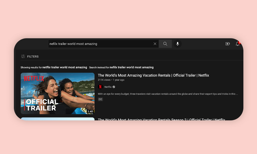 youtube SEO (title tag) , youtube search (description)